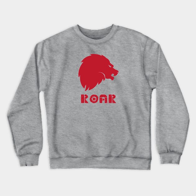 Lion Roar Crewneck Sweatshirt by Abeer Ahmad